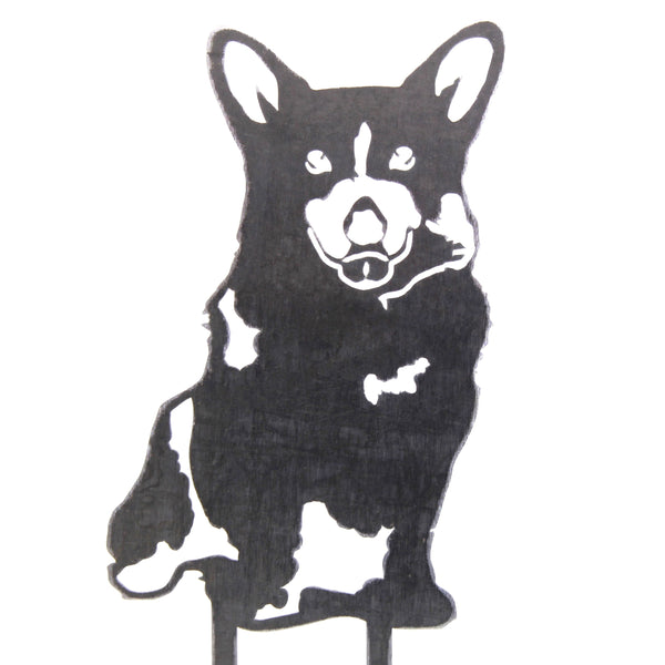 Corgi Corten steel dog silhouette – My Metal Rescue