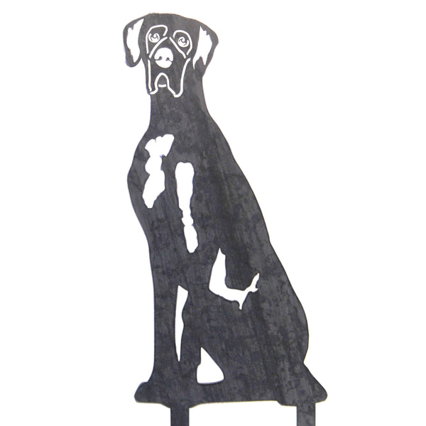 Great Dane Corten steel dog silhouette – My Metal Rescue