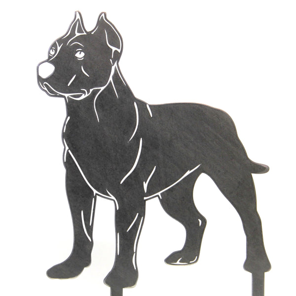 Dogo Argentino Corten steel dog silhouette – My Metal Rescue