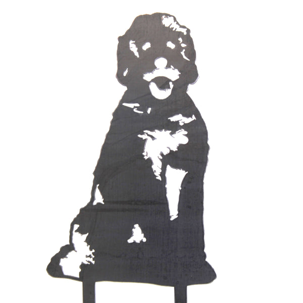 Doodle Corten steel dog silhouette – My Metal Rescue