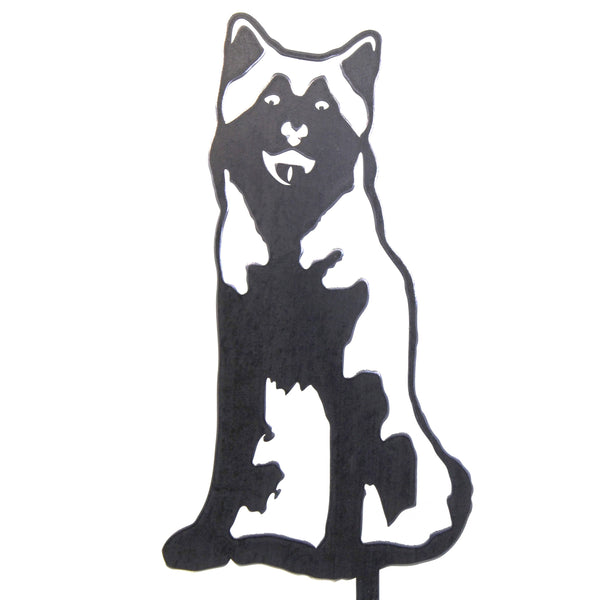 Siberian Husky Corten steel dog silhouette – My Metal Rescue