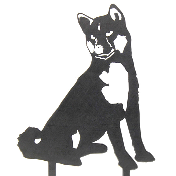 Shiba Inu Corten steel dog silhouette – My Metal Rescue