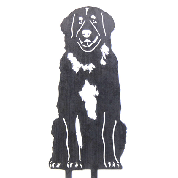 Leonberger Corten steel dog silhouette – My Metal Rescue