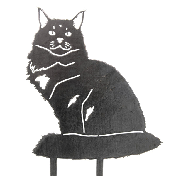 Maine Coon Corten steel dog silhouette – My Metal Rescue