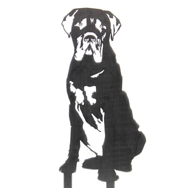 Mastiff Corten steel dog silhouette – My Metal Rescue