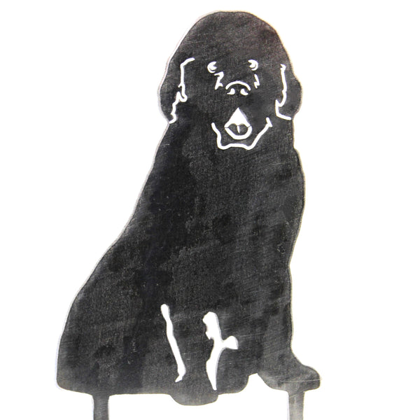 Newfoundland Corten steel dog silhouette – My Metal Rescue