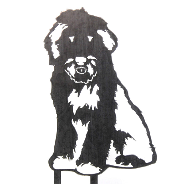 Old English Sheepdog Corten steel dog silhouette – My Metal Rescue