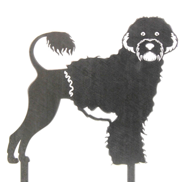 Portuguese Water Dog Corten steel dog silhouette – My Metal Rescue