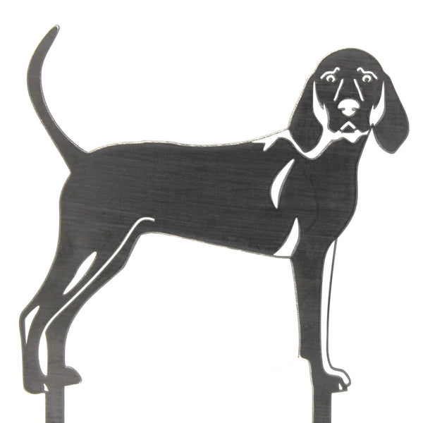 Redbone Coonhound Corten steel dog silhouette – My Metal Rescue
