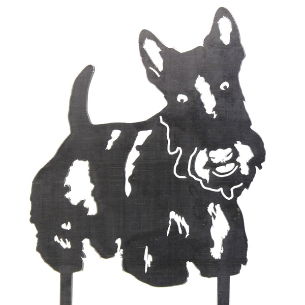 Scottish Terrier Corten steel dog silhouette – My Metal Rescue