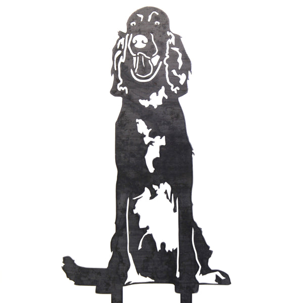 Irish Setter Corten steel dog silhouette – My Metal Rescue