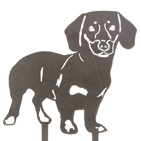 Dachshund Shorthaired Corten steel dog silhouette – My Metal Rescue