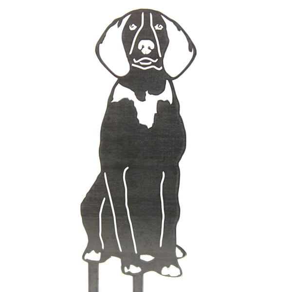 American English Coonhound Corten steel dog silhouette – My Metal Rescue