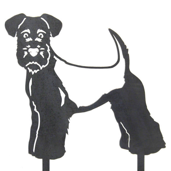 Welsh Terrier Corten steel dog silhouette – My Metal Rescue