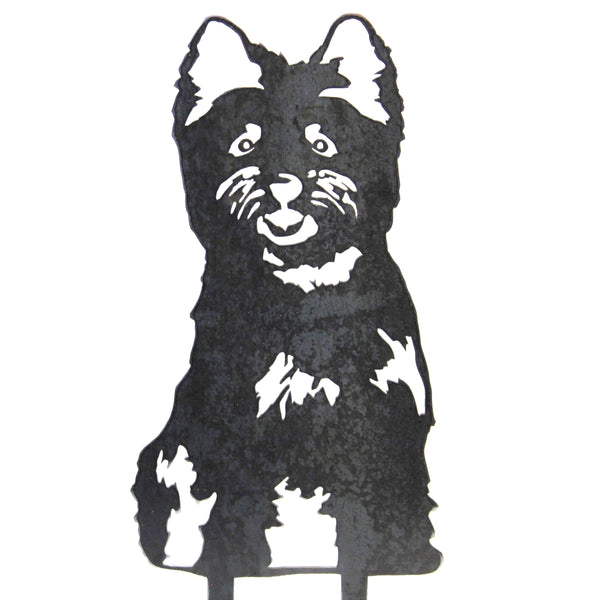 Cairn Terrier Corten steel dog silhouette – My Metal Rescue