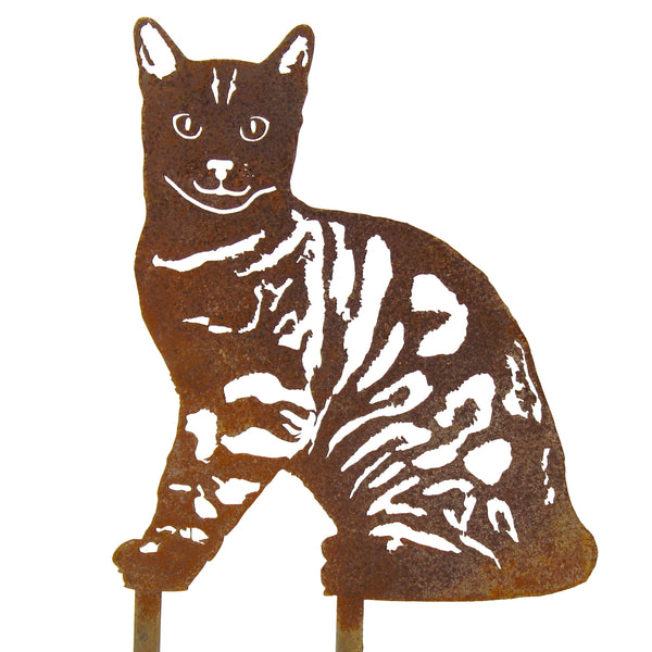 Bengal Corten steel dog silhouette – My Metal Rescue