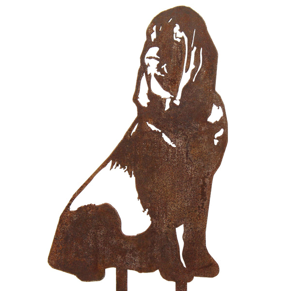 Bloodhound Corten steel dog silhouette – My Metal Rescue