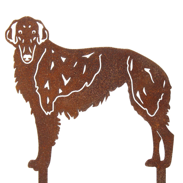 Silken Windhound Corten steel dog silhouette – My Metal Rescue