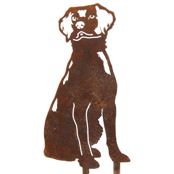Brittany Spaniel Corten steel dog silhouette – My Metal Rescue