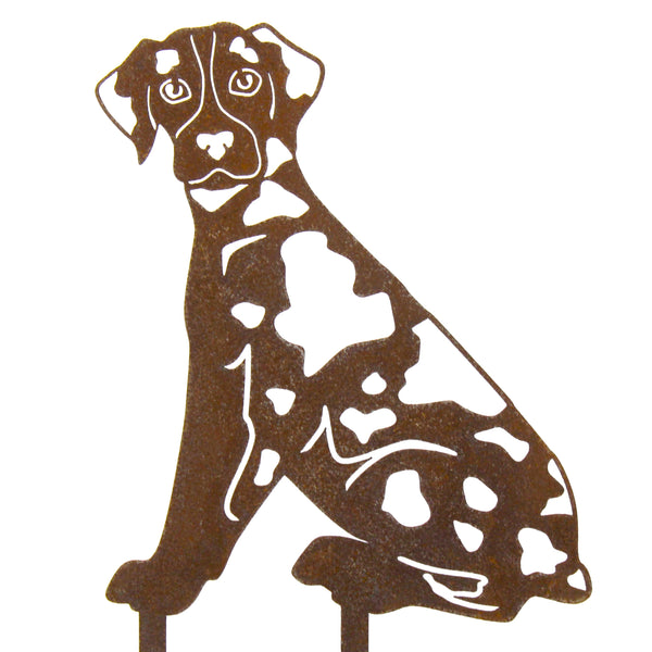 Catahoula Leopard Dog Corten steel dog silhouette – My Metal Rescue