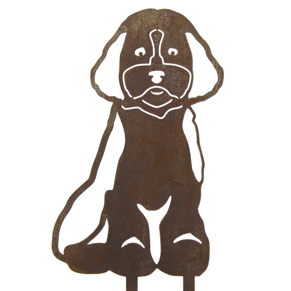 Cockapoo Corten steel dog silhouette – My Metal Rescue