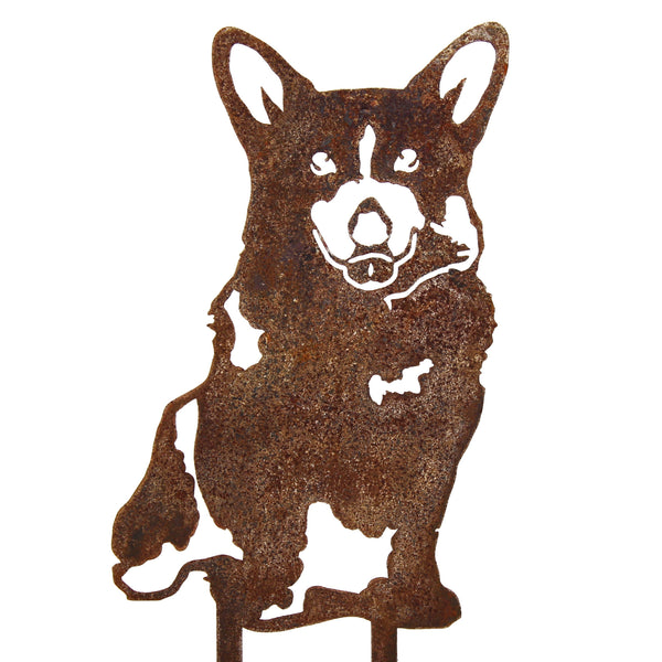 Corgi Corten steel dog silhouette – My Metal Rescue