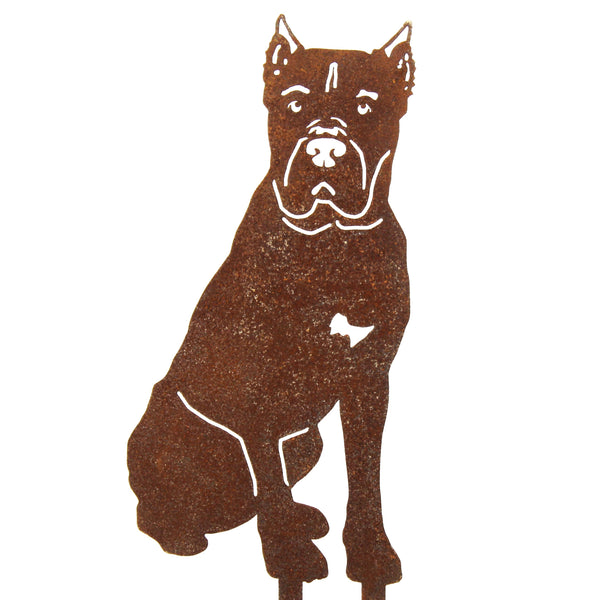 Cane Corso Corten steel dog silhouette – My Metal Rescue
