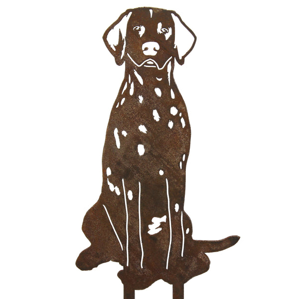 Dalmatian Corten steel dog silhouette – My Metal Rescue