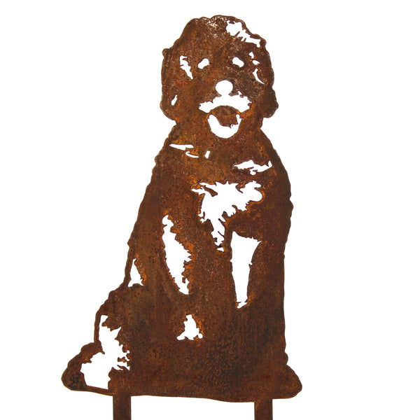 Doodle Corten steel dog silhouette – My Metal Rescue