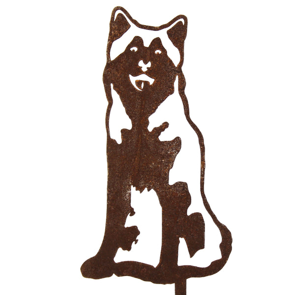 Siberian Husky Corten steel dog silhouette – My Metal Rescue