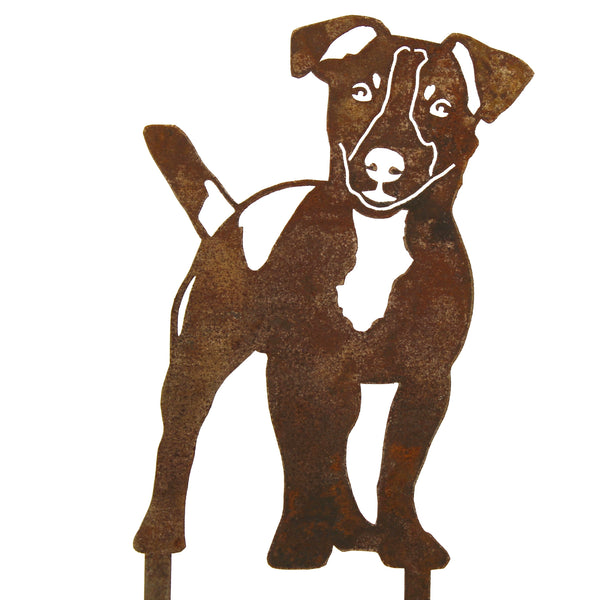 Jack Russell Terrier Corten steel dog silhouette – My Metal Rescue