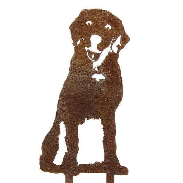 Labrador Retriever Metal Art Handcrafted Dog Décor Corten steel dog silhouette – My Metal Rescue