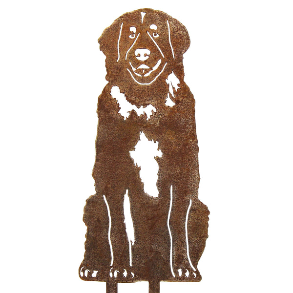 Leonberger Corten steel dog silhouette – My Metal Rescue