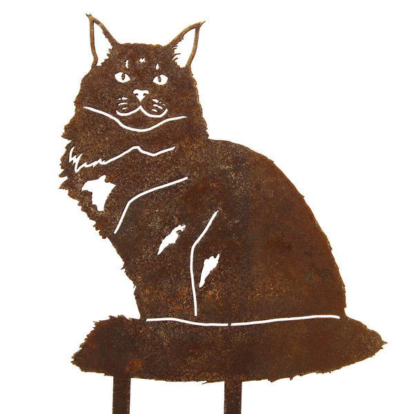 Maine Coon Corten steel dog silhouette – My Metal Rescue