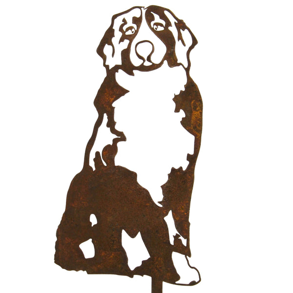 Swiss Mountain Dog Corten steel dog silhouette – My Metal Rescue