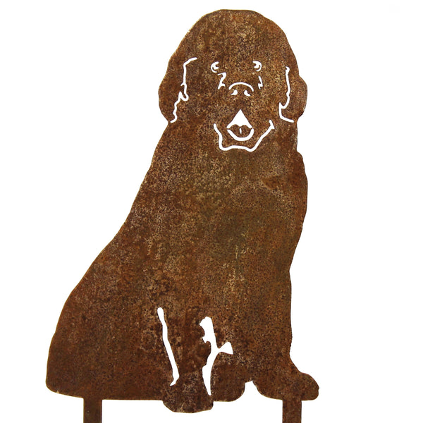 Newfoundland Corten steel dog silhouette – My Metal Rescue