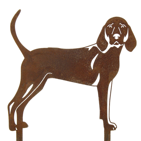 Redbone Coonhound Corten steel dog silhouette – My Metal Rescue