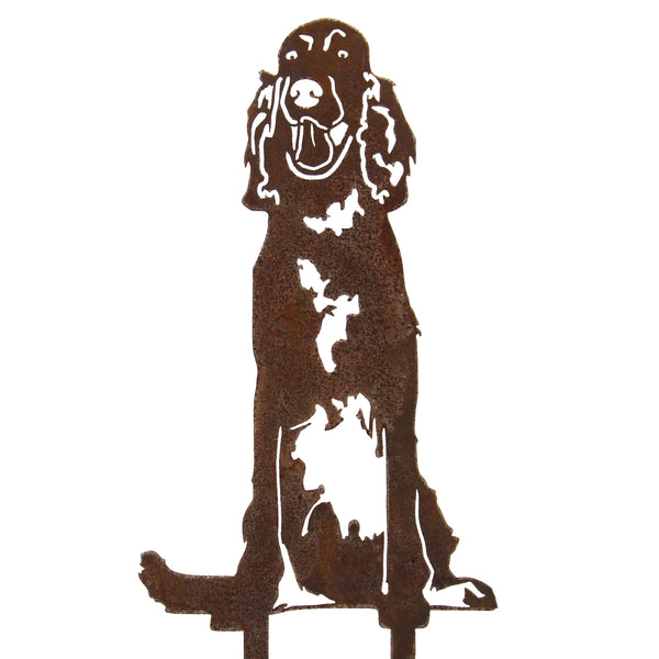 Irish Setter Corten steel dog silhouette – My Metal Rescue