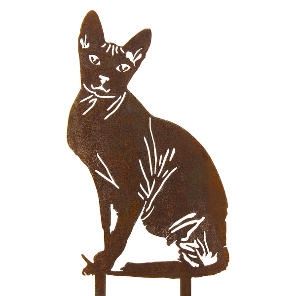 Sphynx Corten steel dog silhouette – My Metal Rescue