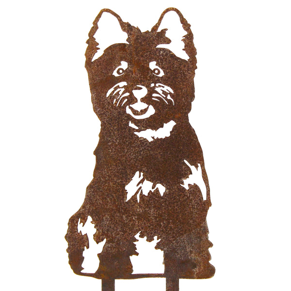 Cairn Terrier Corten steel dog silhouette – My Metal Rescue