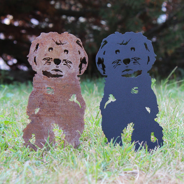 Havanese Corten steel dog silhouette – My Metal Rescue