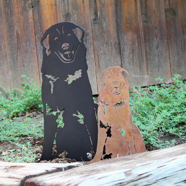 Great Pyrenees Corten steel dog silhouette – My Metal Rescue