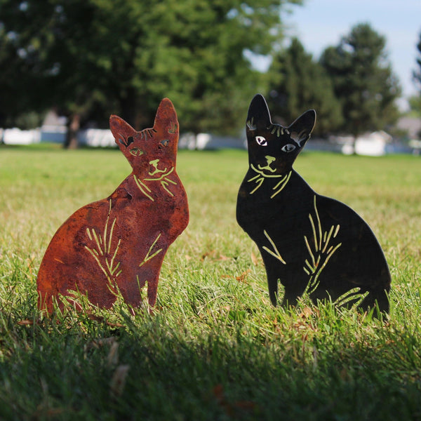 Sphynx Corten steel dog silhouette – My Metal Rescue