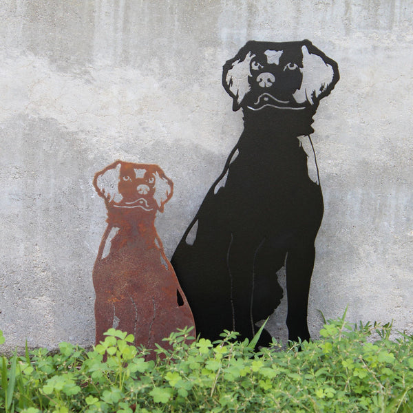 Nova Scotia Duck Tolling Retriever Corten steel dog silhouette – My Metal Rescue