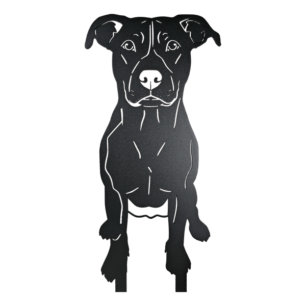 Example custom pet silhouette cut from Corten steel – My Metal Rescue