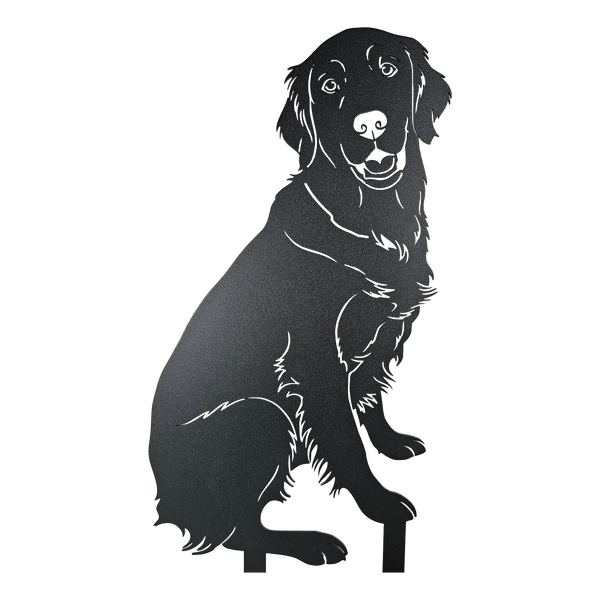 Example custom pet silhouette cut from Corten steel – My Metal Rescue
