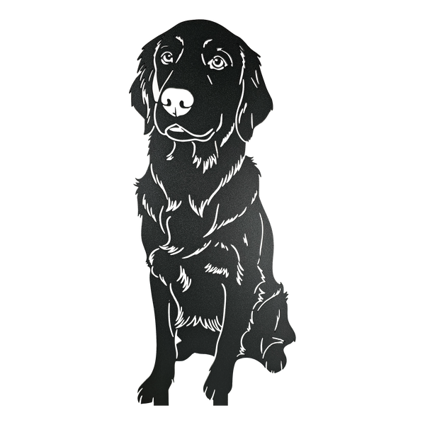 Example custom pet silhouette cut from Corten steel – My Metal Rescue