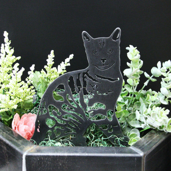Bengal Corten steel dog silhouette – My Metal Rescue