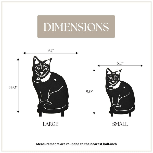 Birman Corten steel dog silhouette, matte black finish – My Metal Rescue