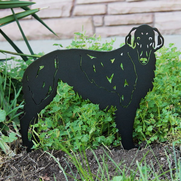 Silken Windhound Corten steel dog silhouette, matte black finish – My Metal Rescue